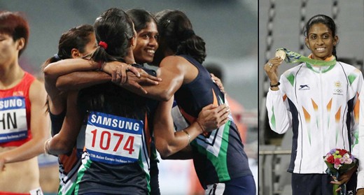 MR Poovamma wins gold in 400 mts relay